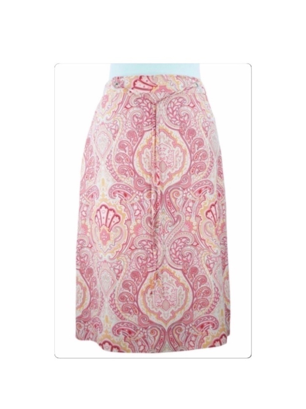 Banana Republic Victorian print silk skirt size 0 - Picture 1 of 5